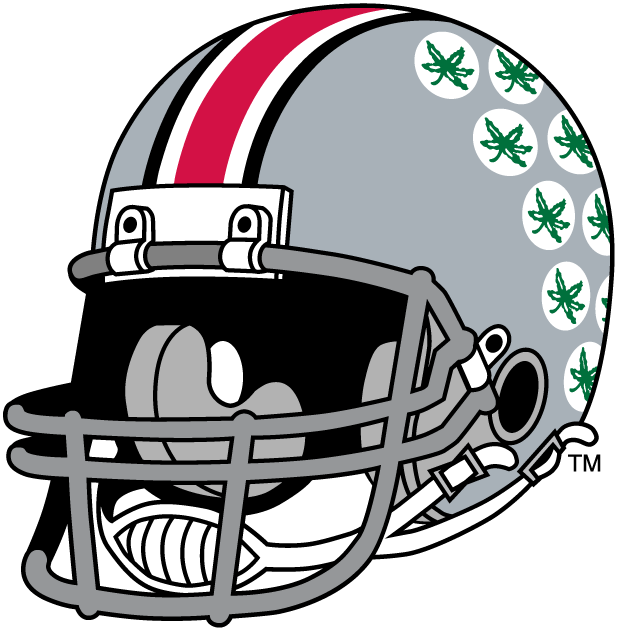 Ohio State Buckeyes 1968-Pres Helmet Logo iron on transfers for fabric